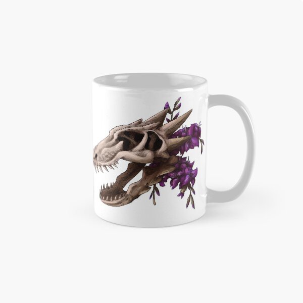 Item preview, Dragon Skull with Flowers designed and sold by Shadehlyne.