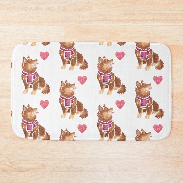 Item preview, Watercolour Finnish Lapphund dog designed and sold by animalartbyjess.