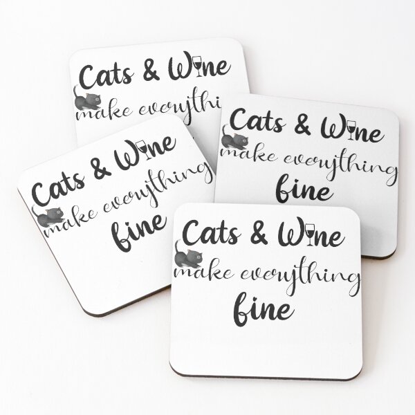 Item preview, Cats And Wine Make Everything Fine T Shirt ,Cats And Wine Make Everything Fine T Shirt designed and sold by Noussairox.