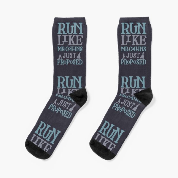 Run Like Mr. Collins Just Proposed Socks