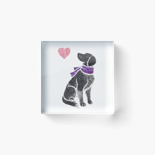 Item preview, Watercolour Large Munsterlander dog designed and sold by animalartbyjess.