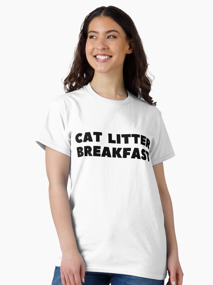 Thumbnail 2 of 7, Classic T-Shirt, Cat Litter Breakfast designed and sold by RetinalKandy.