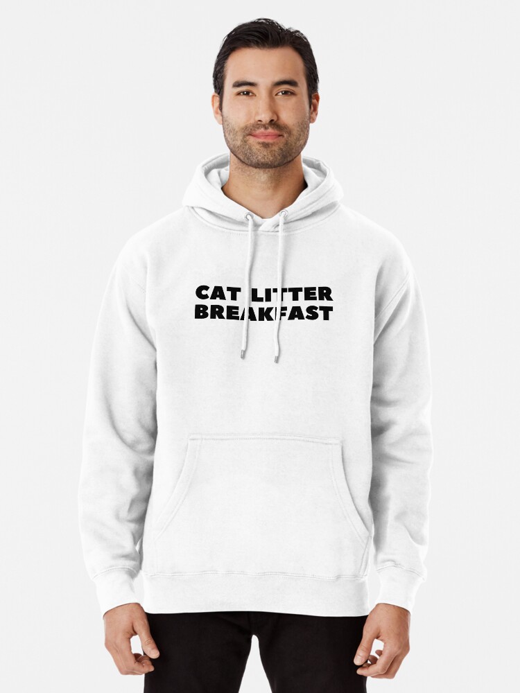 Thumbnail 1 of 5, Pullover Hoodie, Cat Litter Breakfast designed and sold by RetinalKandy.