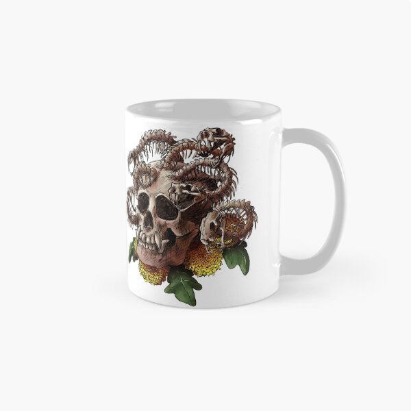 Item preview, Gorgon Skull with Flowers designed and sold by Shadehlyne.