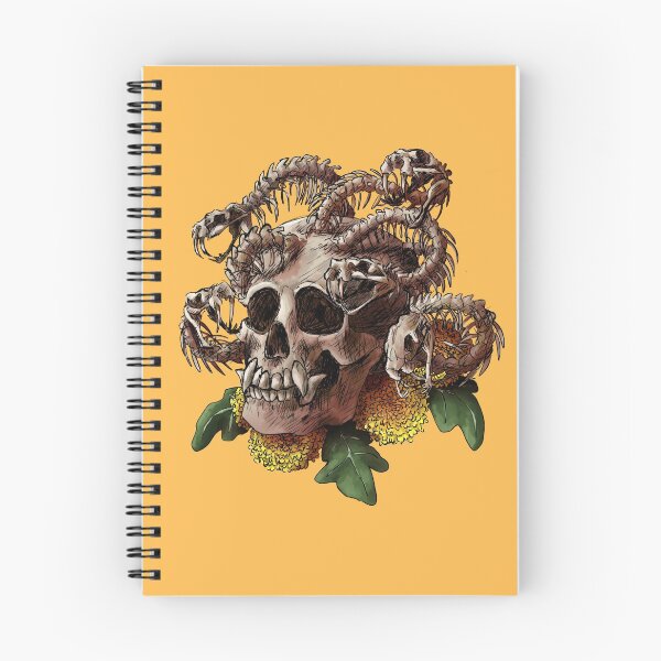 Item preview, Gorgon Skull with Flowers designed and sold by Shadehlyne.