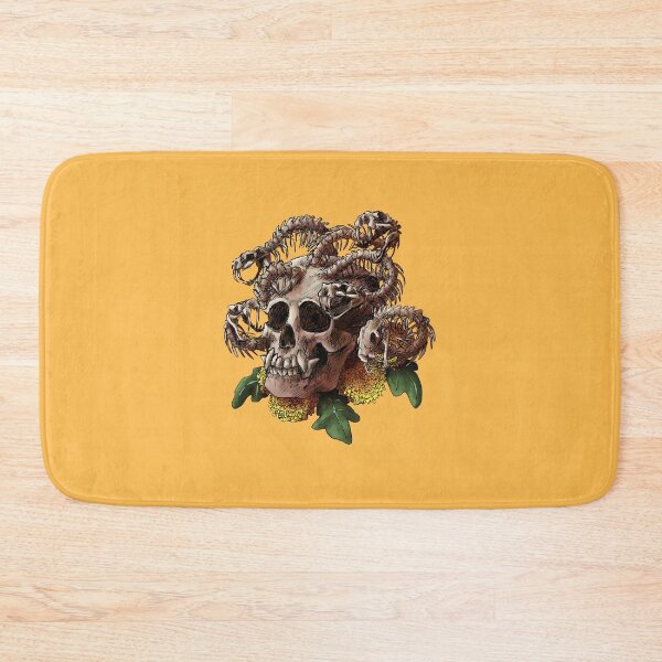 Item preview, Gorgon Skull with Flowers designed and sold by Shadehlyne.