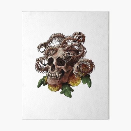 Cyclops Skull with Flowers