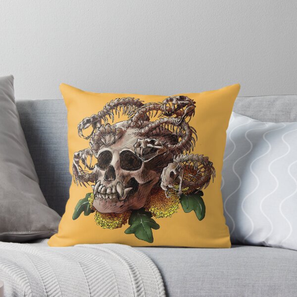 Item preview, Gorgon Skull with Flowers designed and sold by Shadehlyne.