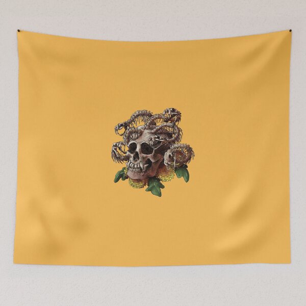 Item preview, Gorgon Skull with Flowers designed and sold by Shadehlyne.