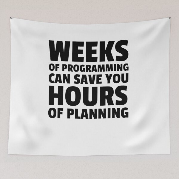 Item preview, Plan your programming. designed and sold by ninjalabs.