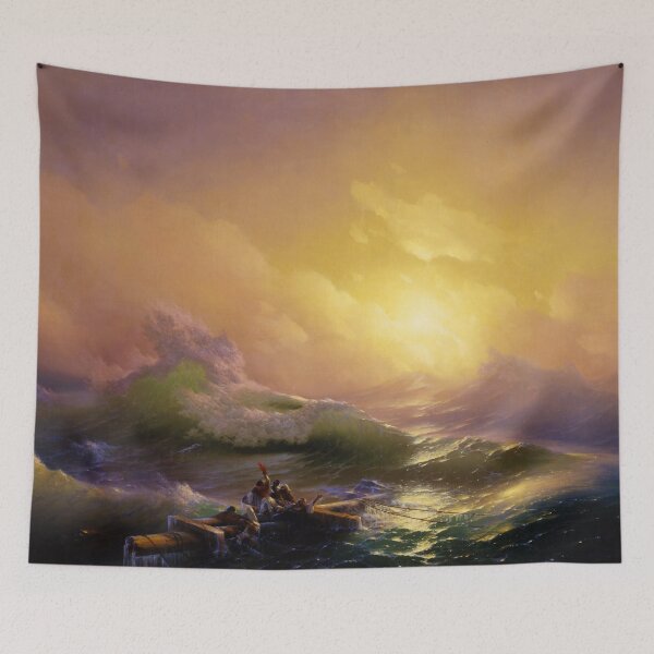 Item preview, The Ninth Wave by Hovhannes Aivazovsky (1850) designed and sold by allhistory.