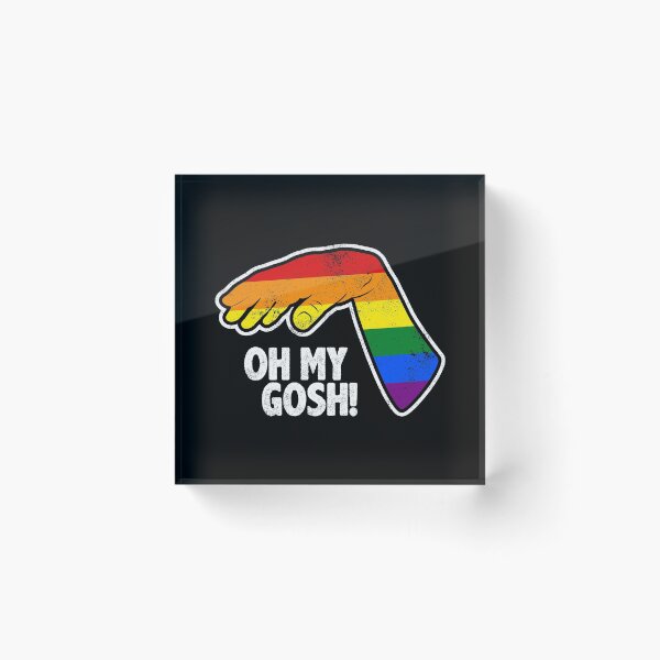 Item preview, FUNNY GAY HAND, LGBT, OH MY GOSH HAND IN COLORED LOOK, BY SUBGIRL designed and sold by SUBGIRL.