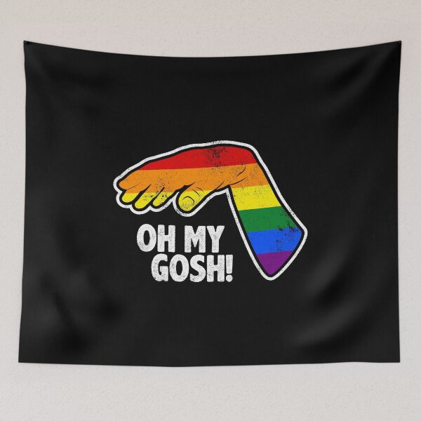 Item preview, FUNNY GAY HAND, LGBT, OH MY GOSH HAND IN COLORED LOOK, BY SUBGIRL designed and sold by SUBGIRL.