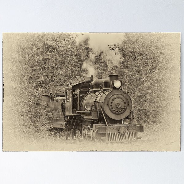 Item preview, 1900s steam locomotive designed and sold by Buzzimage.