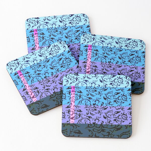 Item preview, ARABIATA 23 black blue patterns Morocco Essaouira flowers leaves design arabesques scrolls decor designed and sold by dragonemma.