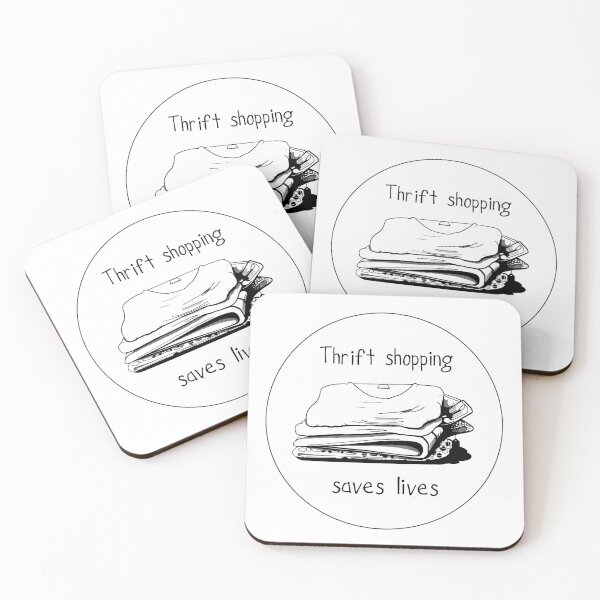 Item preview, Thrift shopping saves lives designed and sold by Byrnsey.