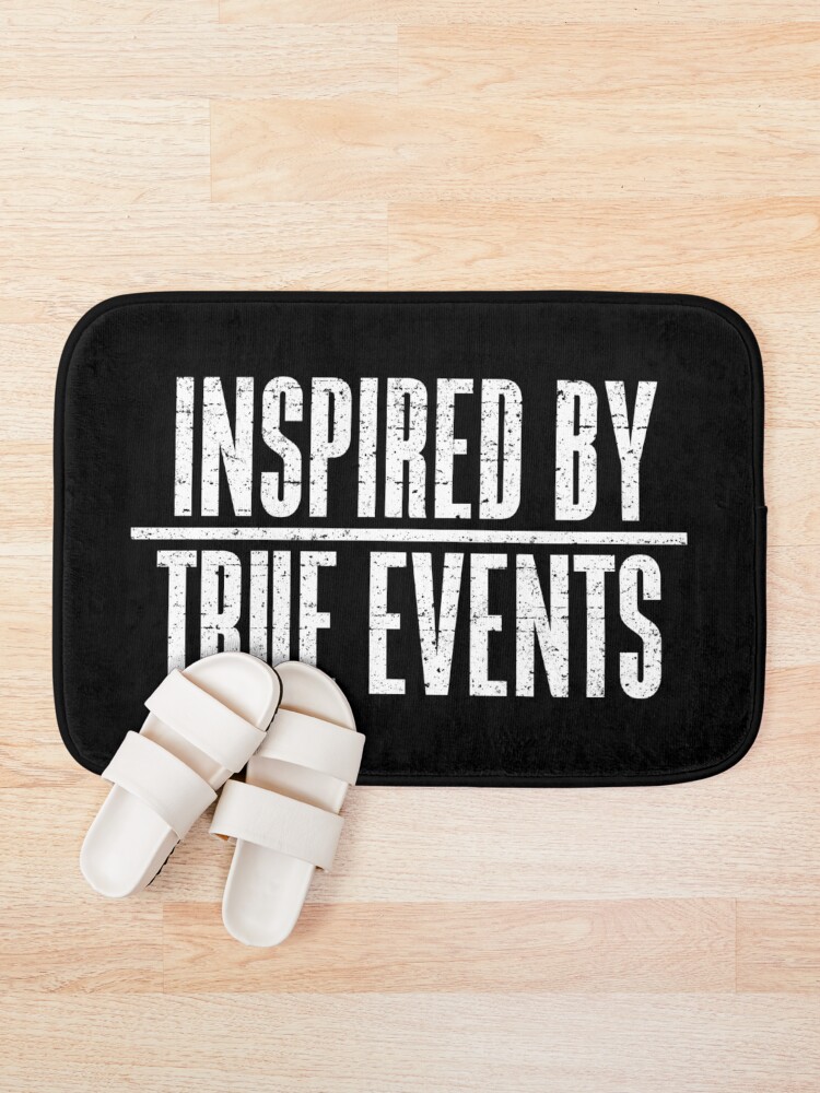 Thumbnail 1 of 6, Bath Mat, Inspired by True Events (White) [Roufxis-Rb] designed and sold by RoufXis.