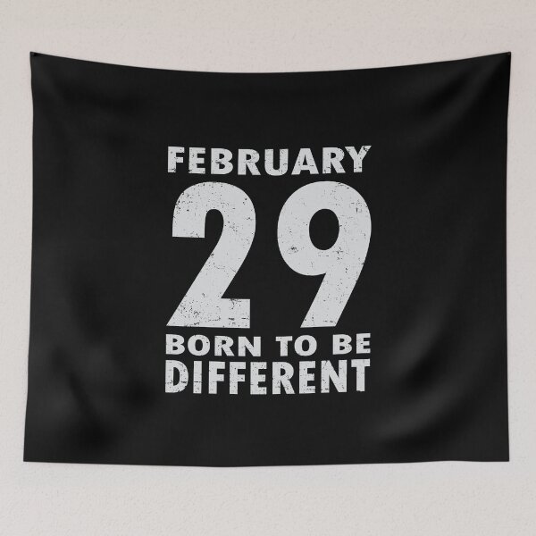 Item preview, Leap Year February 29th Born to Be Different Birthday designed and sold by uFit.