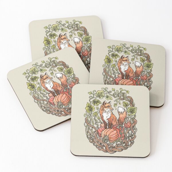 Item preview, Autumn Fox | Fall Nature Watercolor Art designed and sold by OMEGAFAUNA.
