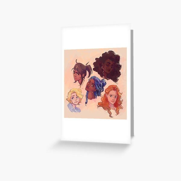 Lunar Girls- LINK TO NEW VERSION IN DESCRIPTION Greeting Card