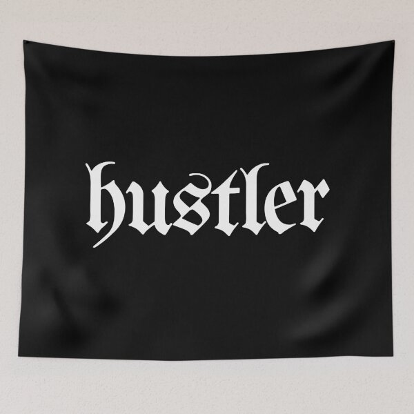 Item preview, Hustler - White designed and sold by Tee4Daily.