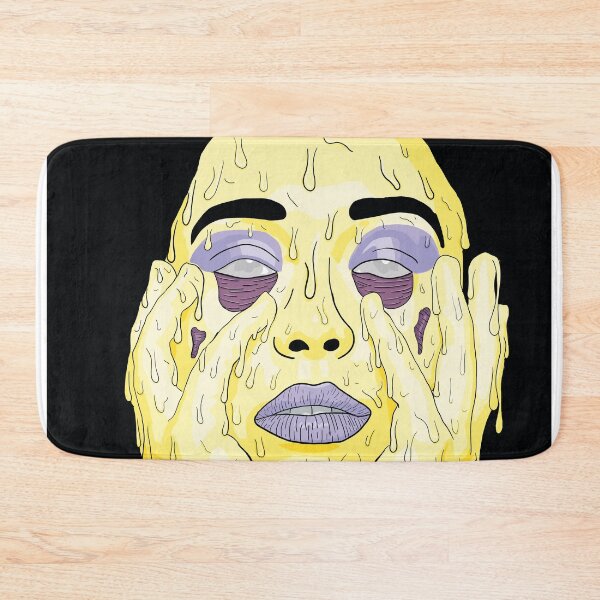 Item preview, Purple Yellow Complementary Grime Art Black Background Digital Print designed and sold by Krystian Stafford.