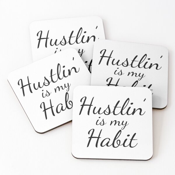 Item preview, Hustlin' is My Habit - Black designed and sold by Tee4Daily.