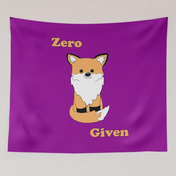 Item preview, Zero Fox Given designed and sold by alisadesigns.