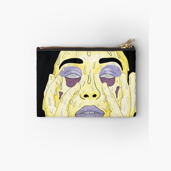 Item preview, Purple Yellow Complementary Grime Art Black Background Digital Print designed and sold by Krystian Stafford.