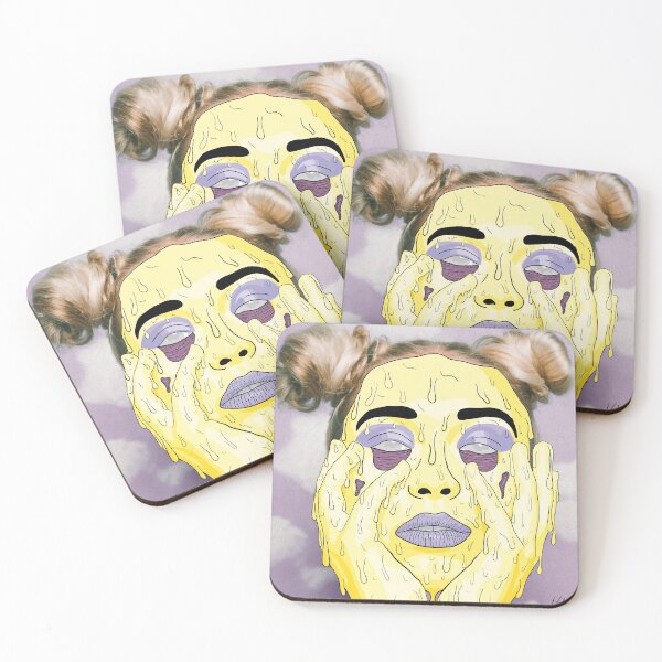 Item preview, Purple Yellow Complementary Grime Art Purple Background Digital Print designed and sold by Krystian Stafford.