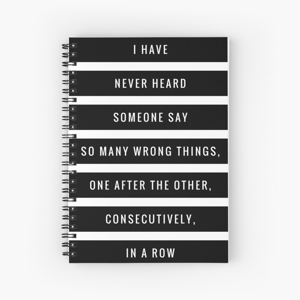 So Many Wrong Things Spiral Notebook