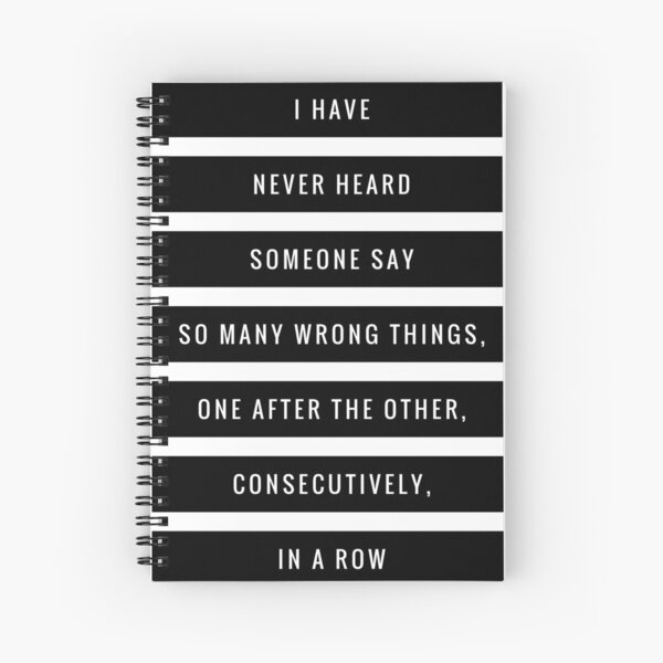 So Many Wrong Things Spiral Notebook