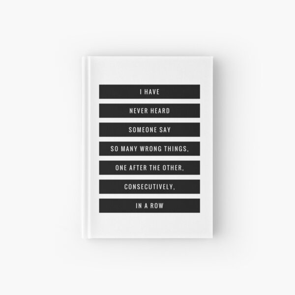 So Many Wrong Things Hardcover Journal