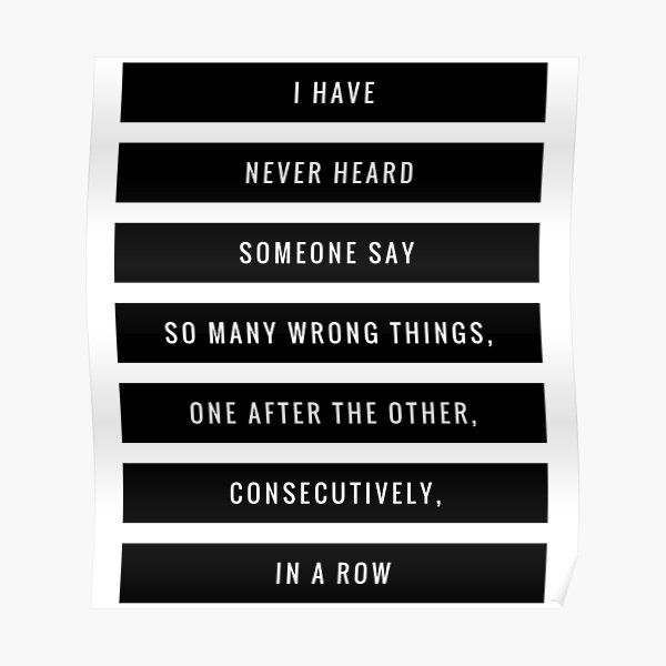 So Many Wrong Things Poster
