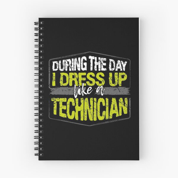Item preview, During The Day I Dress Up Like A Technician print designed and sold by RedmonsDesigns.