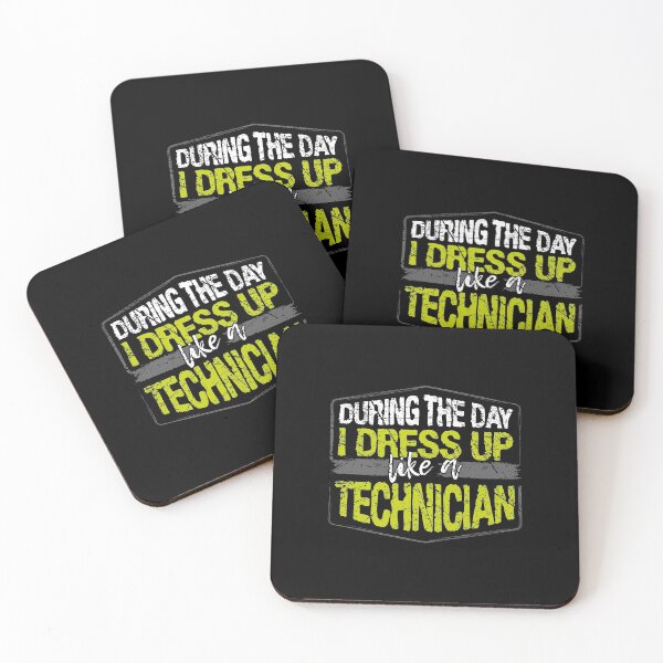 Item preview, During The Day I Dress Up Like A Technician print designed and sold by RedmonsDesigns.