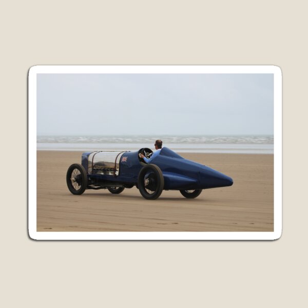Artikelvorschau, Bluebird Rennen bei Pendine Sands entworfen und verkauft von World Rallies.