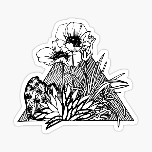 Palm Springs Inspired Botanicals Sticker