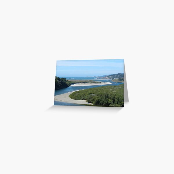 Gualala River and Beach Greeting Card