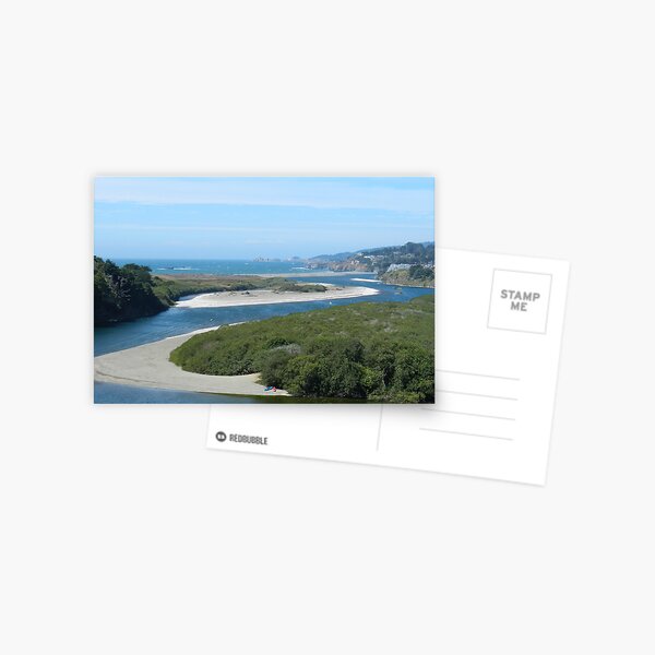 Gualala River and Beach Postcard