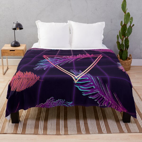 Item preview, Synthwave Palm Leaves designed and sold by MaiZephyr.