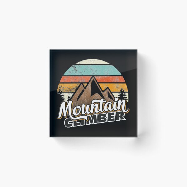 Item preview, Mountains climber climbing gift retro bouldering vintage mountaineer designed and sold by teeseeds.