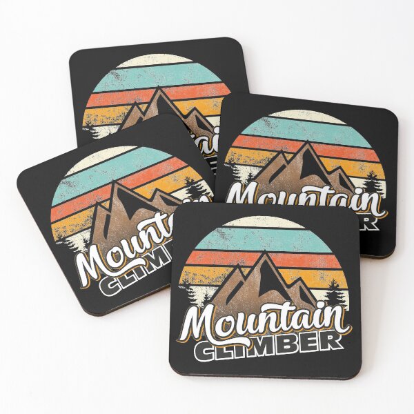 Item preview, Mountains climber climbing gift retro bouldering vintage mountaineer designed and sold by teeseeds.