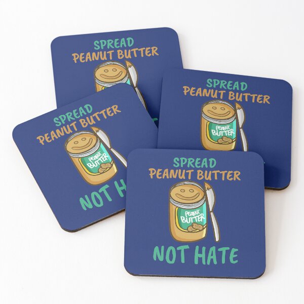 Item preview, Spread Peanut Butter Not Hate - Cute Kawaii Peanut Butter Lover designed and sold by Maria Garcia.