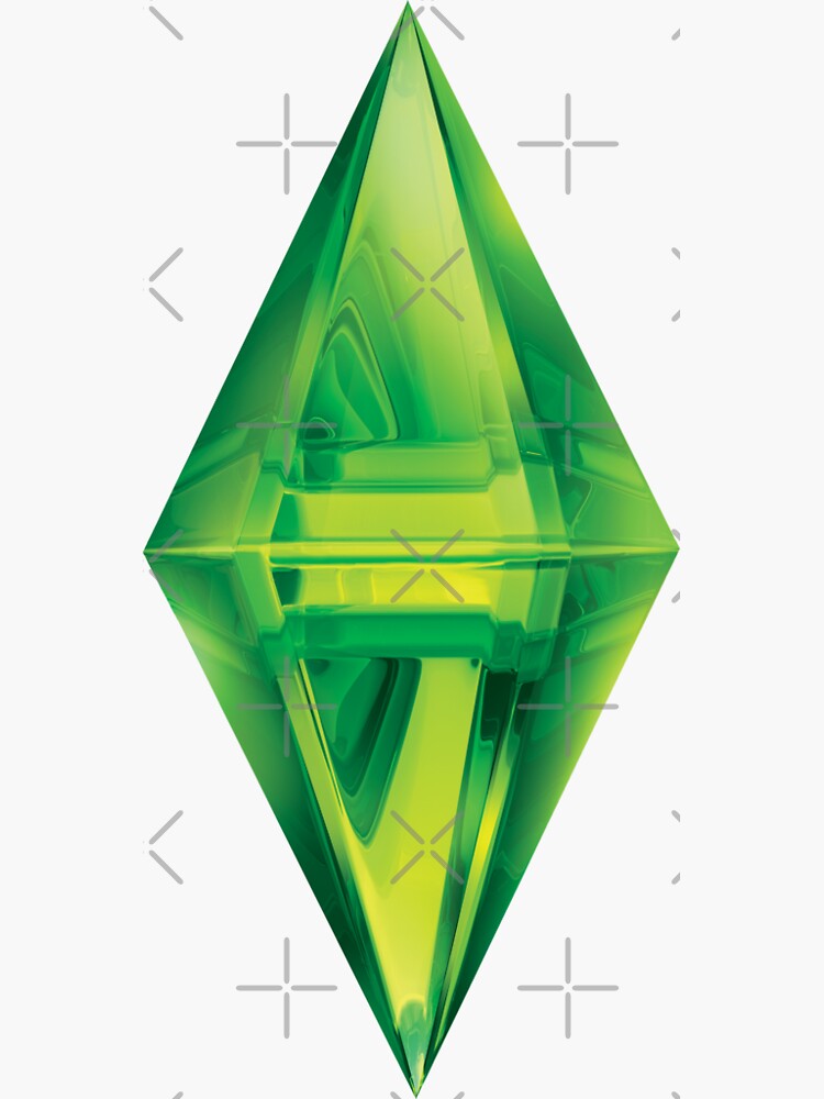 The Sims Green Plumbob Sticker For Sale By Orangesquash2 Redbubble