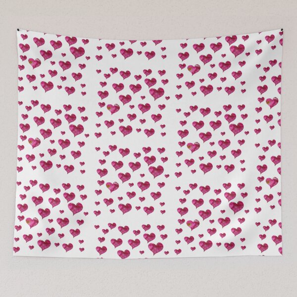 Item preview, Pink Hearts with Rose petals - Valentines day Anniversary Romance Love Decorations designed and sold by Star58.