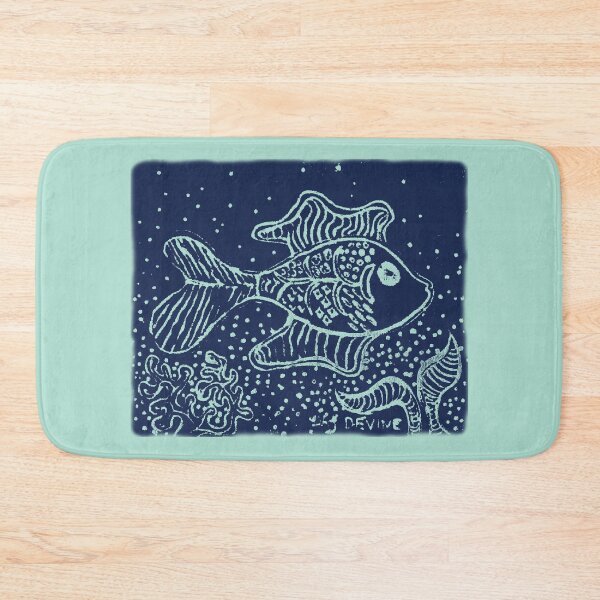 Item preview, Fanciful Blue Fish in Ocean designed and sold by Devine-Studios.