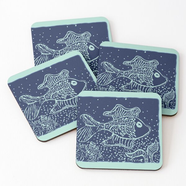 Item preview, Fanciful Blue Fish in Ocean designed and sold by Devine-Studios.