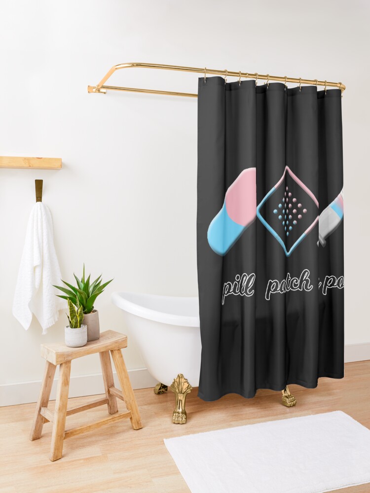 Alternate view of Pill, Patch, or Poke? Shower Curtain