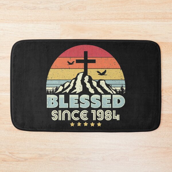 Item preview, Blessed Since 1984 Design. Vintage, Christian Birthday Gift Product designed and sold by PackAPunch.